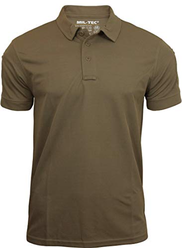 Mil-Tec Tactical Short Sleeve Polo Shirt Quickdry Olive