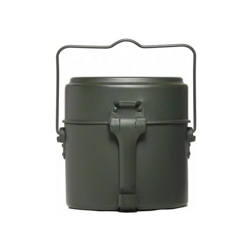 Mil-Tec German Mess Kit – 3-Part Grey Aluminium Military Cookware