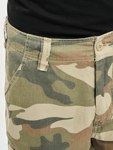 Brandit Men’s Urban Legend Shorts Light Woodland – Vintage Military Cargo Shorts XXL