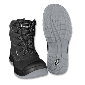 Mil-Tec High Work Boots with Plastic Toe Cap