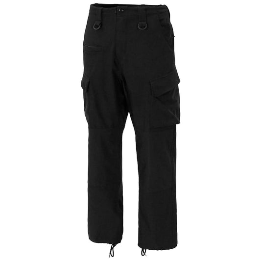 MFH Allround Softshell Trousers – Black Waterproof Outdoor Pants