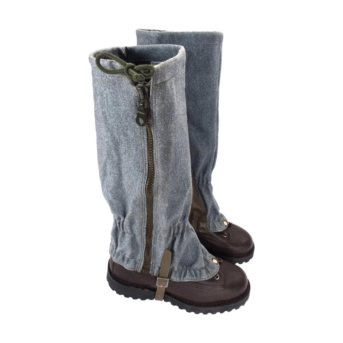 Original Swiss Army Mountain Gaiters with Zipper Grey – Used