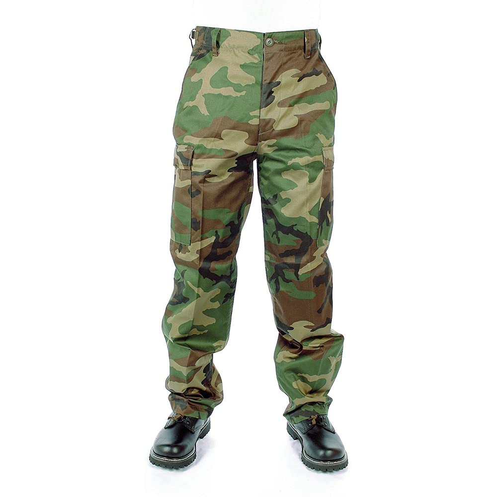 Mil-Tec BDU Field Pants Woodland Camo Military Combat Trousers XXL