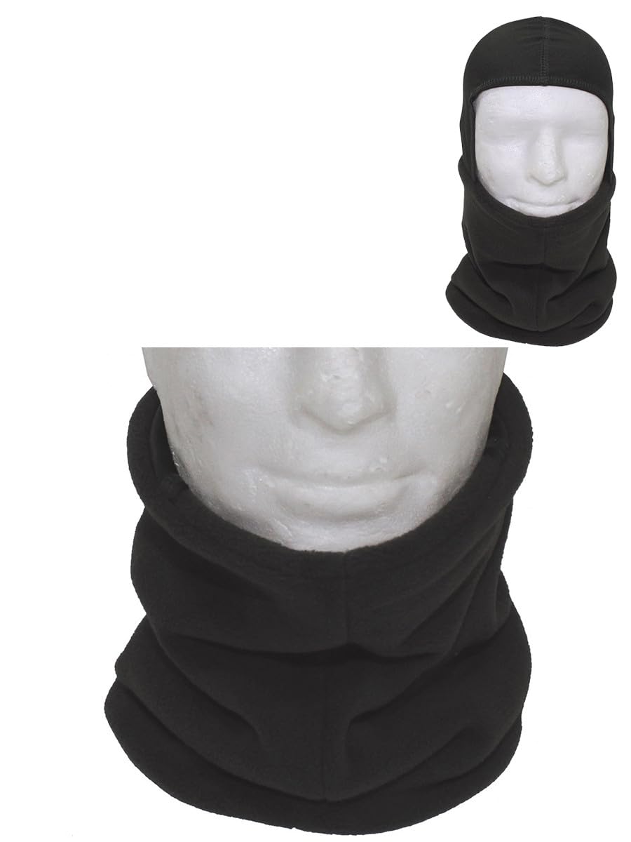 MFH Neck Gaiter Fleece Green with Head Covering
