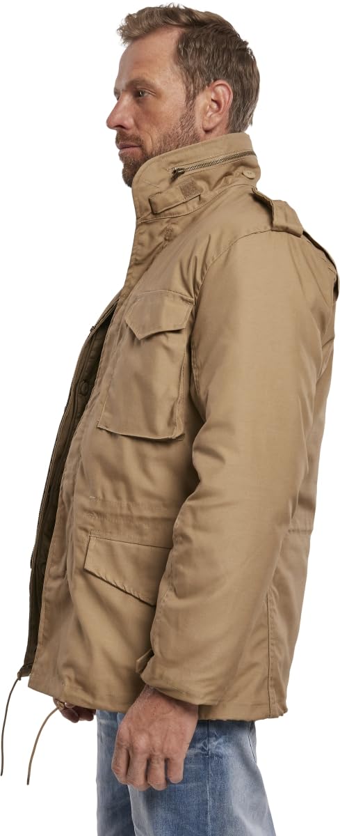 Brandit Men’s M65 Standard Jacket Camel – Classic Military Field Coat 6XL