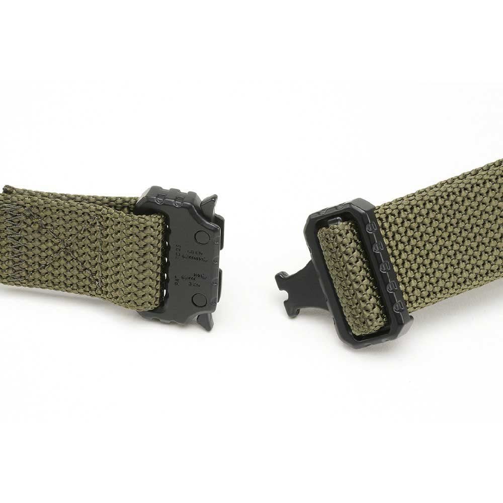 Brandit Unisex Tactical Belt Olive – Adjustable Military Webbing Belt