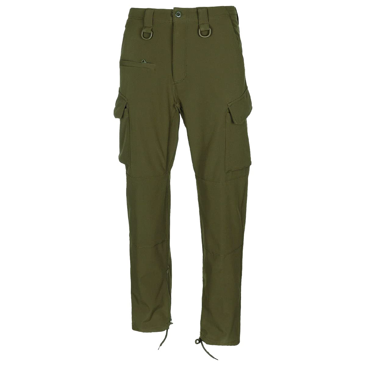 MFH Allround Softshell Trousers – OD Green Waterproof Outdoor Pants