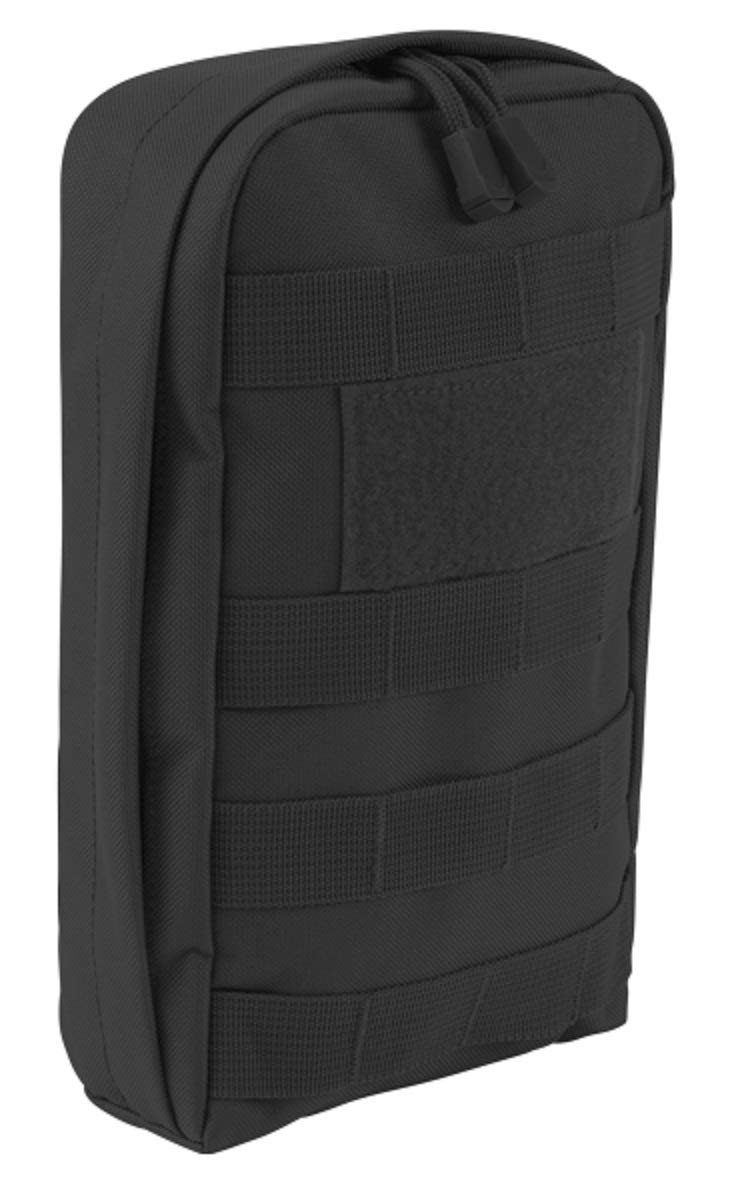 Brandit MOLLE Snake Pouch – Black, Tactical Utility Accessory Bag