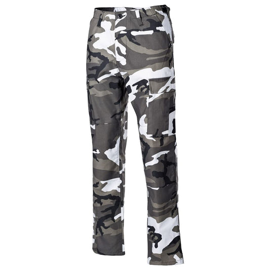 MFH BDU Reinforced Combat Trousers – Urban Camo Tactical Pants