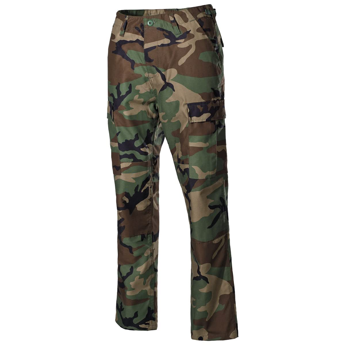 MFH US Combat Pants BDU Reinforced Knees and Seat Woodland