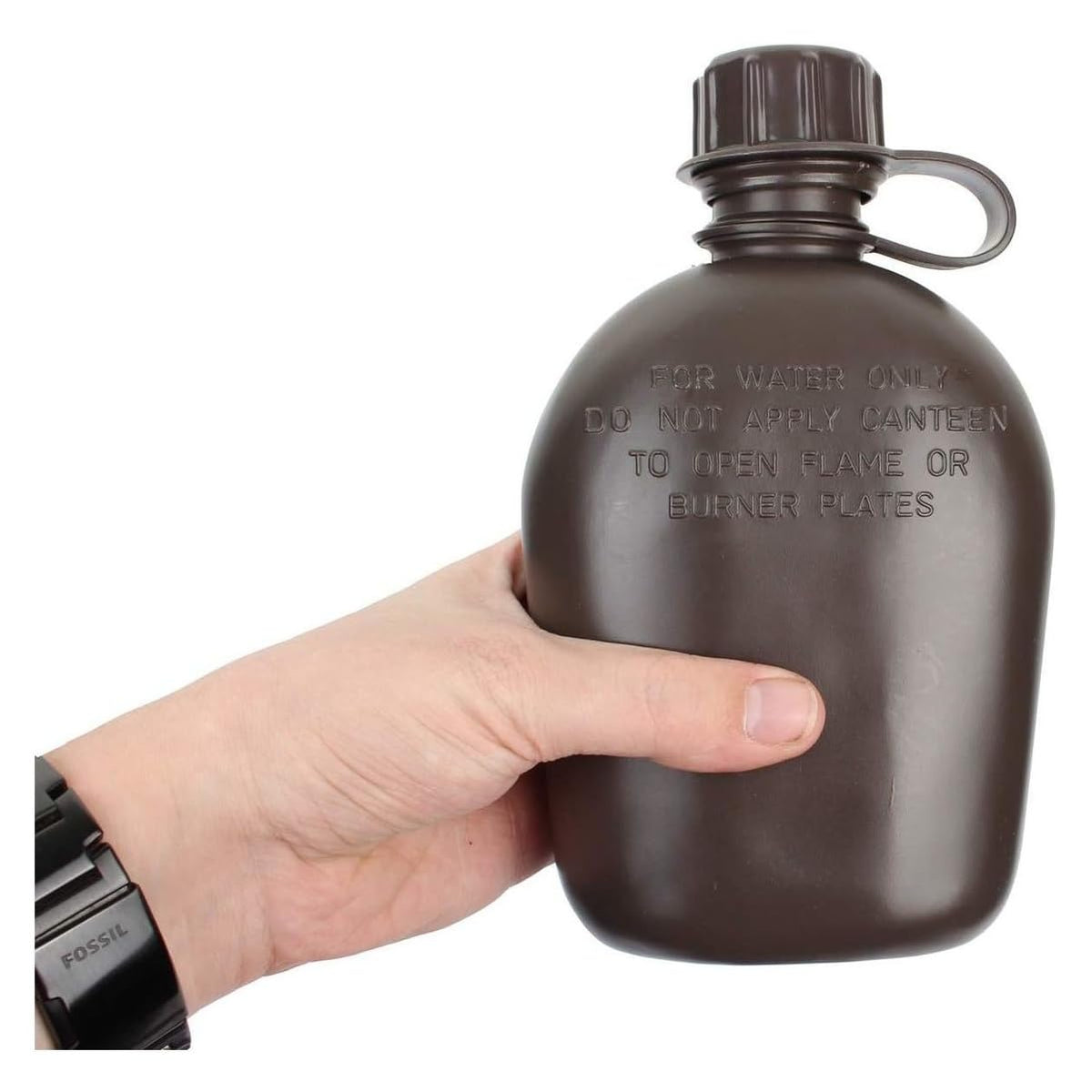 Mil-Tec US Plastic Canteen with Cup and Cover 1L Woodland