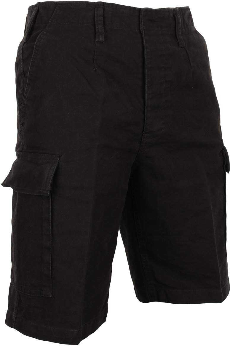 Mil-Tec German Prewash Moleskin Bermuda Black