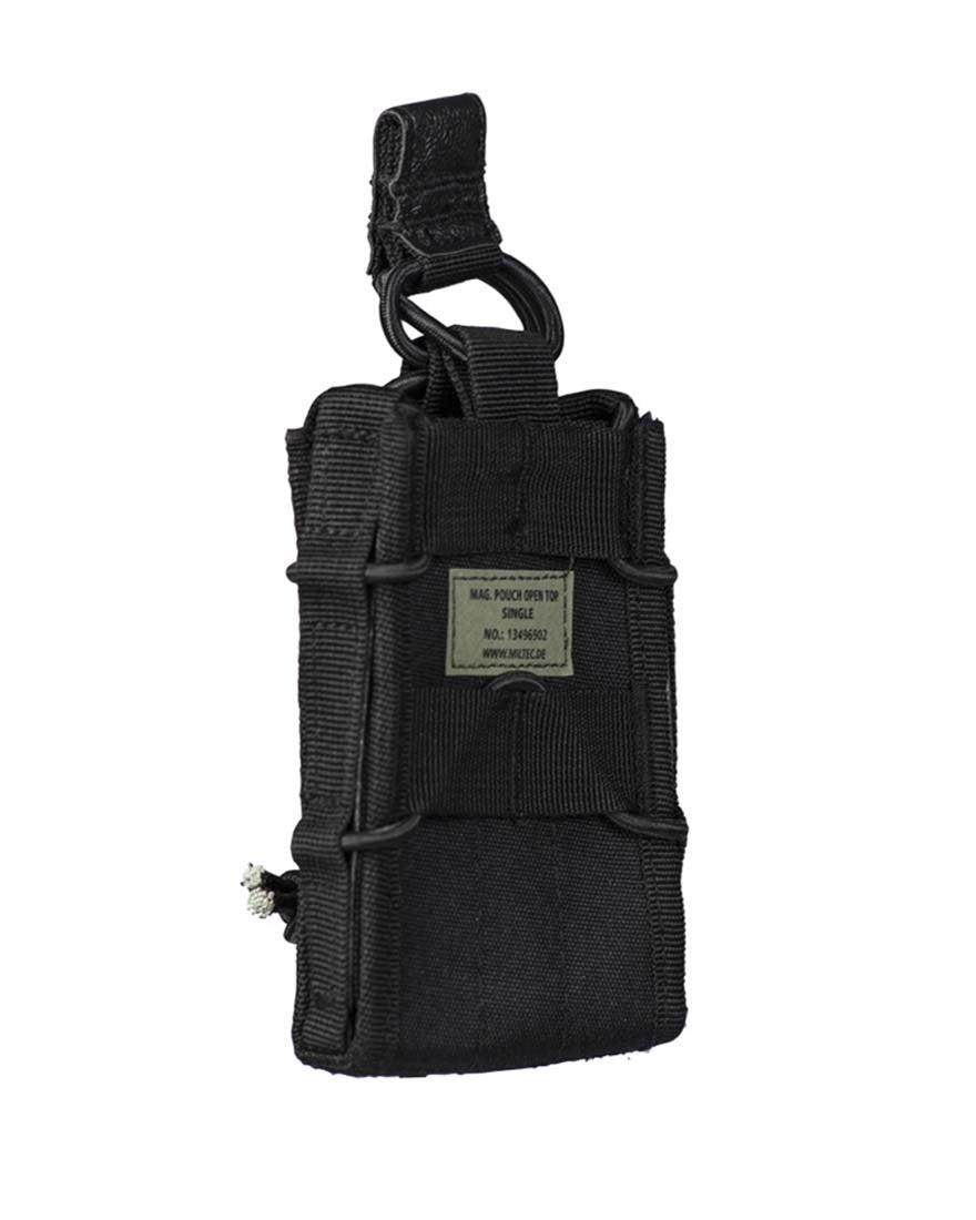 Mil-Tec Open Top Single MOLLE Utility Pouch – Black