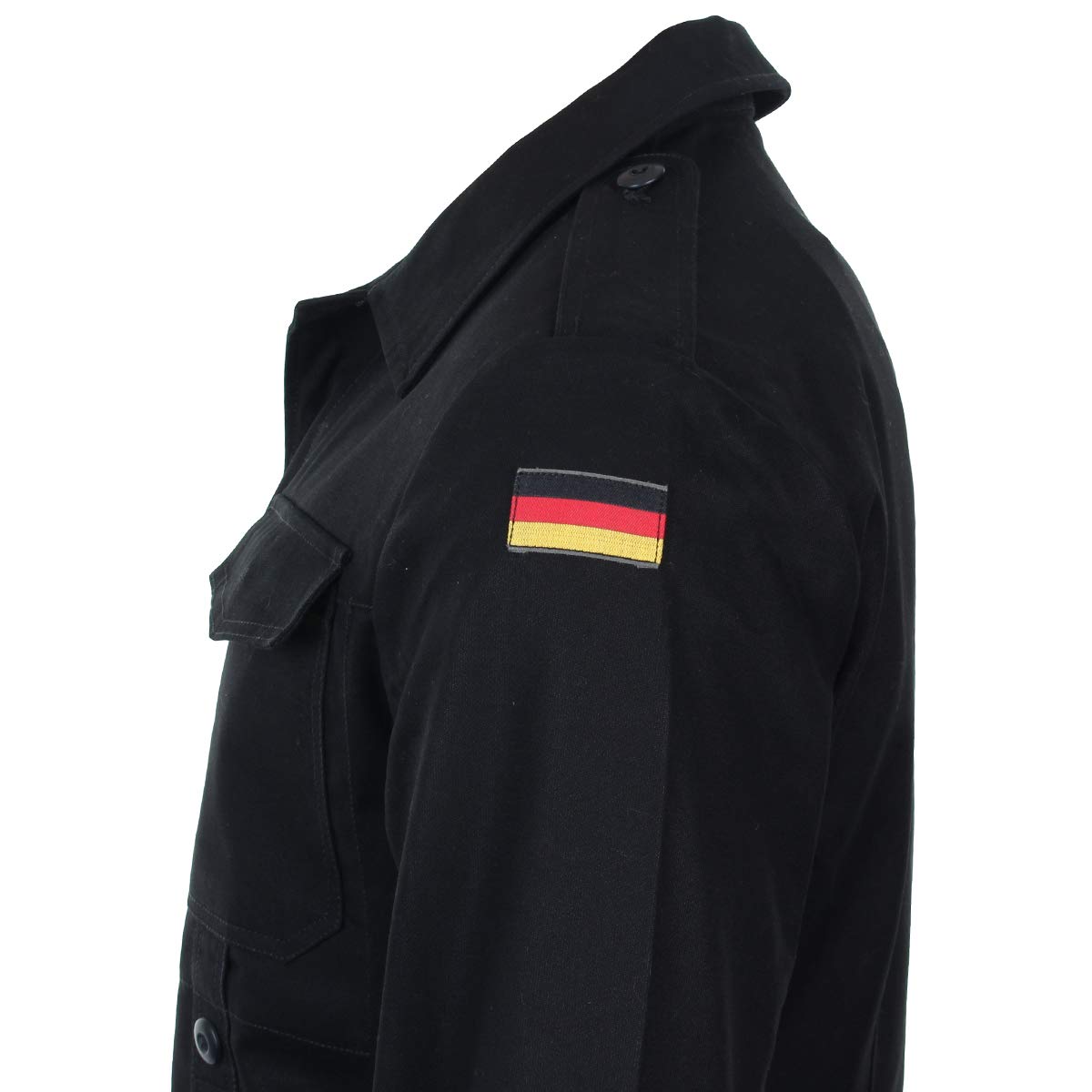 Mil-Tec German Old Sty.mole.field Jacket Black