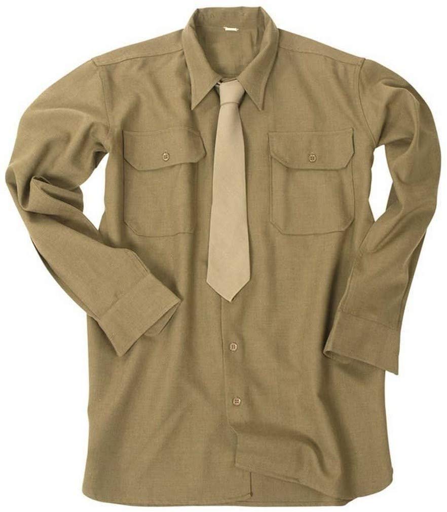 Mil-Tec US M37 Wool Shirt – WW2 American Reproduction, Olive Drab