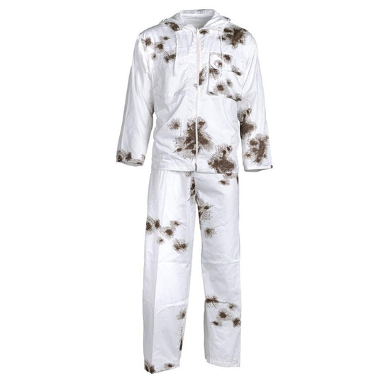 Mil-Tec Men’s Snow Camo Suit Poly/Cotton Winter Military Outdoor