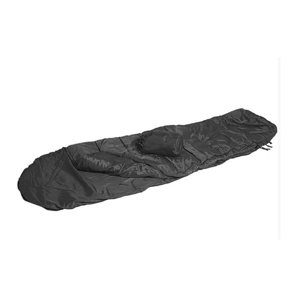 Mil-Tec Commando Sleeping Bag Black – Lightweight Summer Mummy Bag