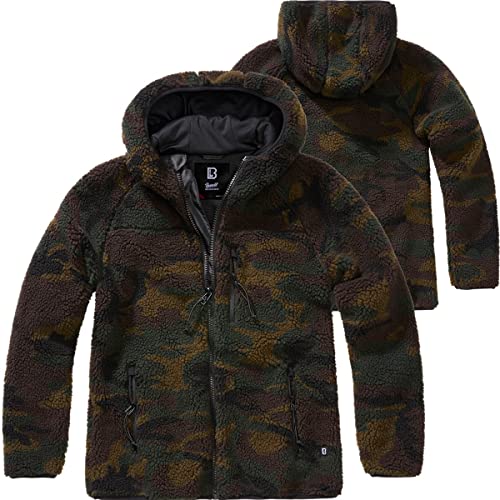 Brandit Women Teddyfleece Jacket Hooded Woodland