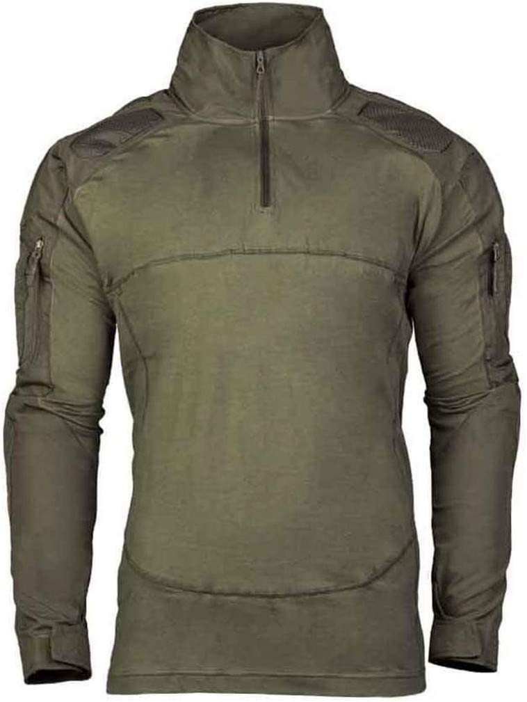Mil-Tec Men’s Chimera Combat Shirt – Olive Tactical Ripstop Top