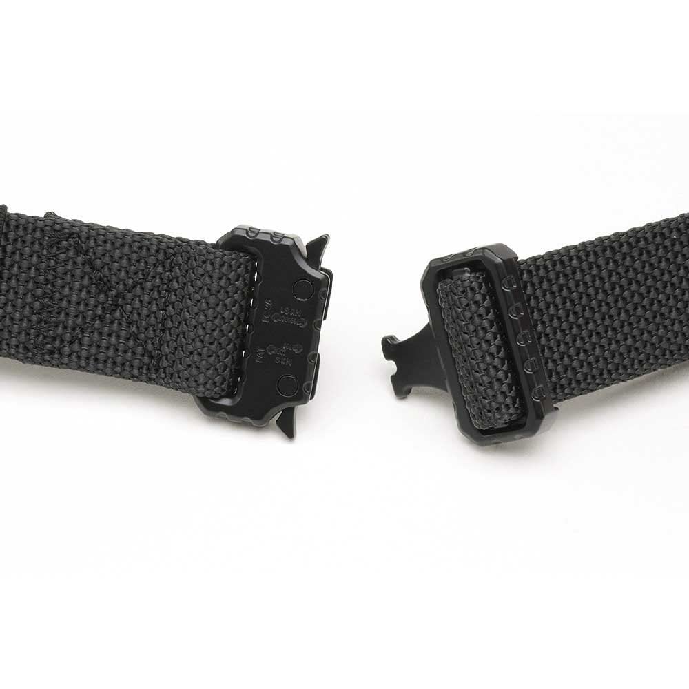Brandit Unisex Tactical Belt Black – Adjustable Military Webbing Belt