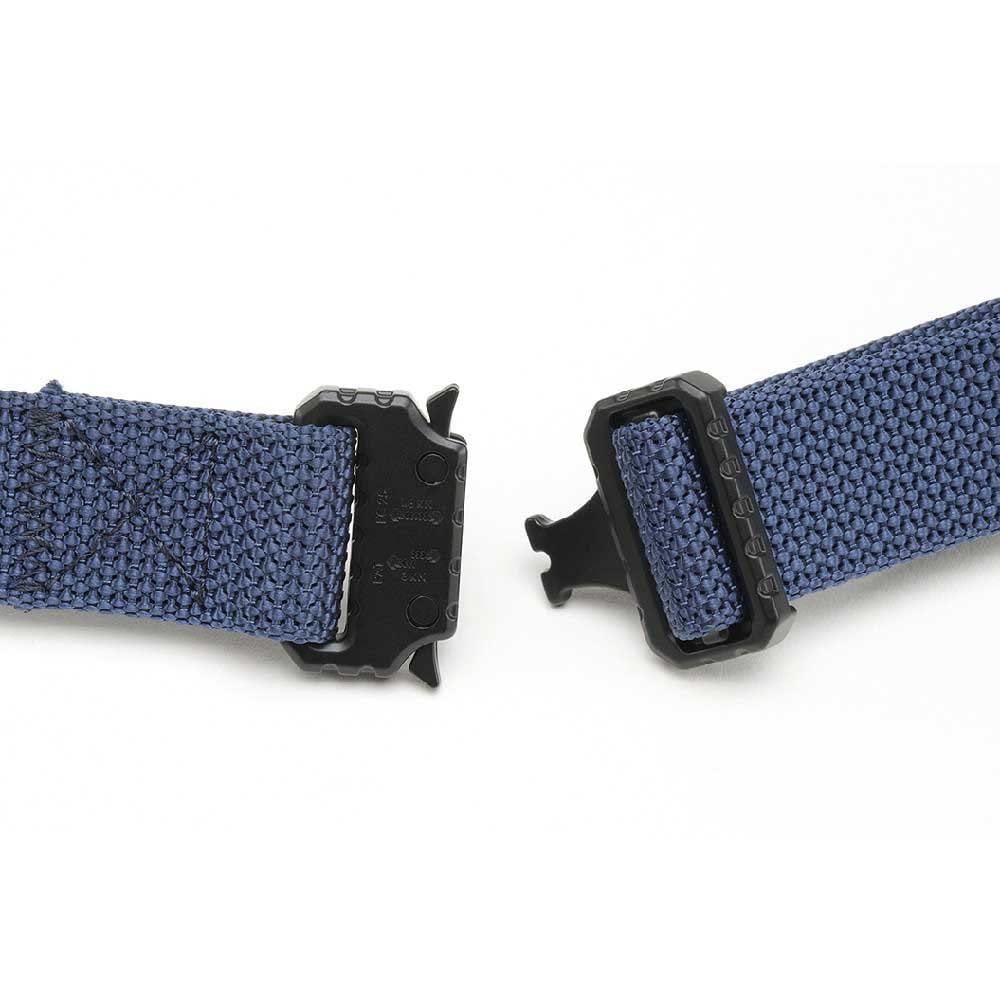 Brandit Unisex Tactical Belt Navy – Adjustable Military Webbing Belt