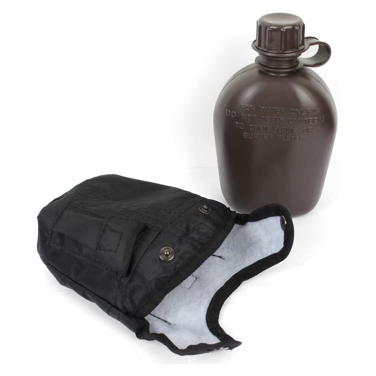 Mil-Tec US Plastic Canteen with Cup and Cover 1L Woodland