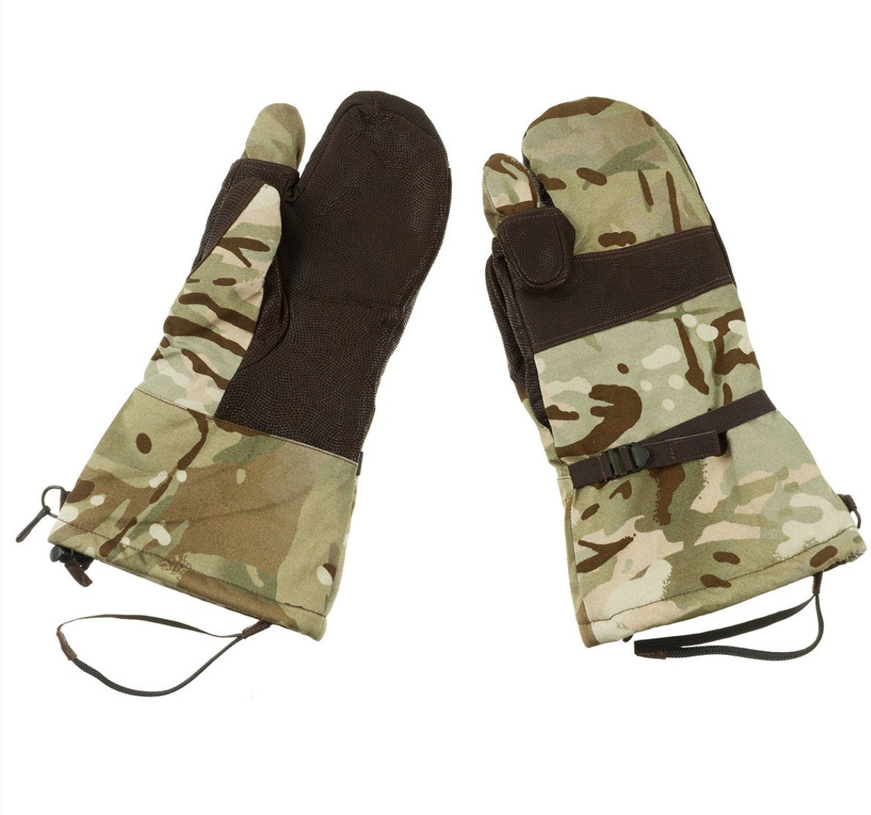 Original British Army Mittens Camo Goretex Trigger Finger MTP – Used