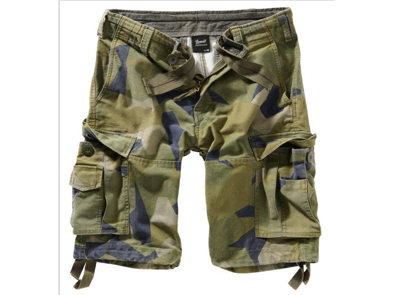 Brandit Urban Vintage Shorts Mens Army Style Military Combat Swedish Woodland