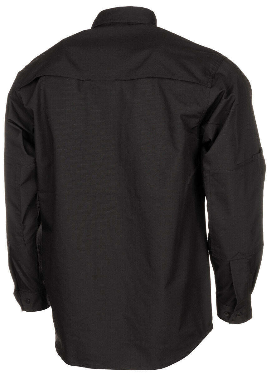 High Level Tactical Rip Stop Shirt Long Sleeved Strike Teflon New Black