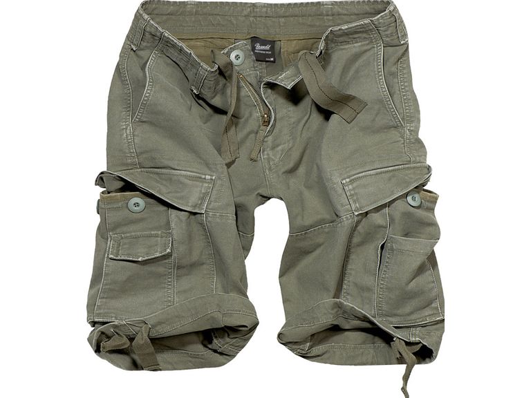 Brandit Urban Vintage Shorts Mens Army Style Military Combat Cargo Olive