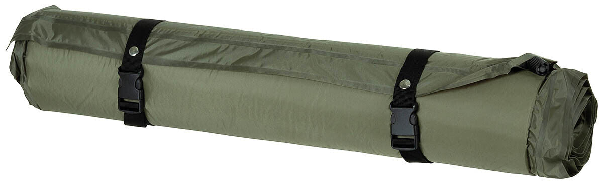 Self-Inflatable Thermal Pad OD Green Screw Lock Valve Pack Straps Connectible