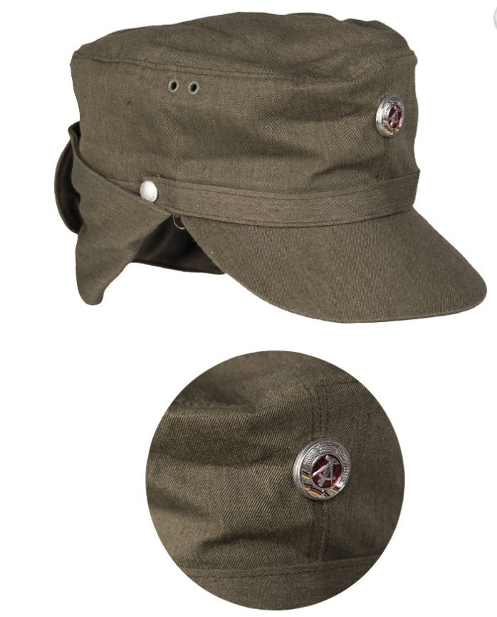 Original East German Army German Mountain Troop Hat with Cockad – Used