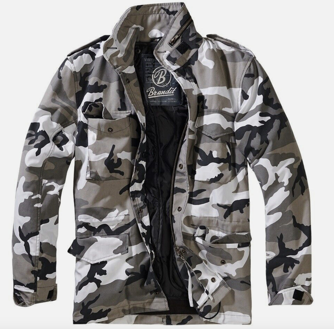 Brandit Jacket Parka Man Winter Military Camo Field Army M-65 Classic Urban