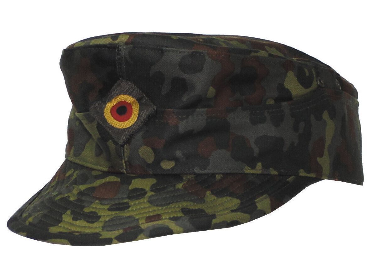Original German Army Field Cap Size 55/56 Sorted Flecktarn – Like New