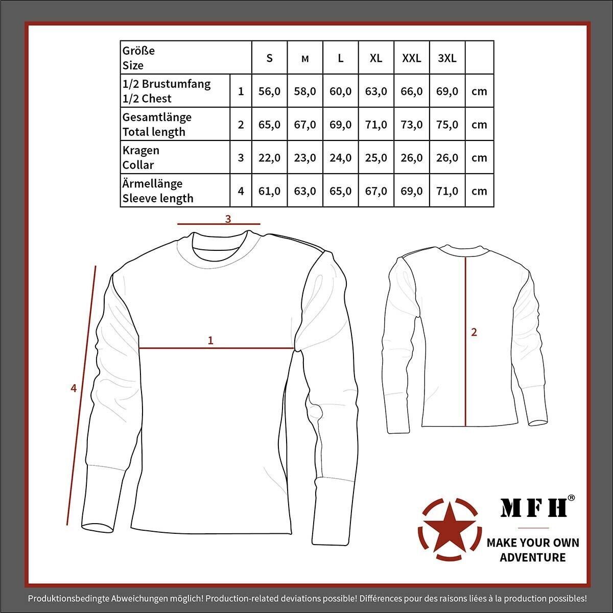 MFH Pullover Troyer Green with Zip