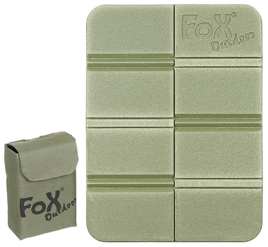 Thermal Seat Outdoor Camping Pad Foldable With Molle Pouch OD Green 38x28x0.6cm