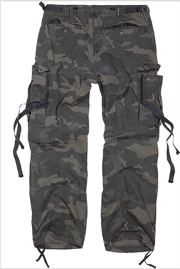 Brandit M65 Vintage Hiking Outdoor Pants Military Army Trousers Mens Darkcamo