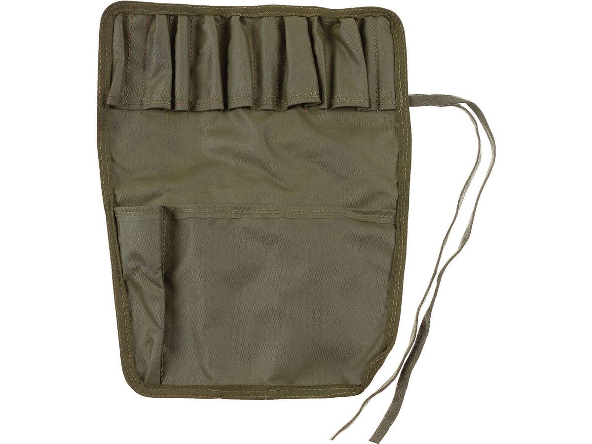Original British Army Military GB Bag For Gun Cleaning Set OD Green Used