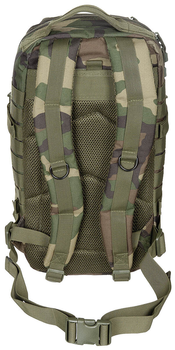 US 30L Backpack Assault I Tactical MOLLE Woodland Airsoft MFH Brand
