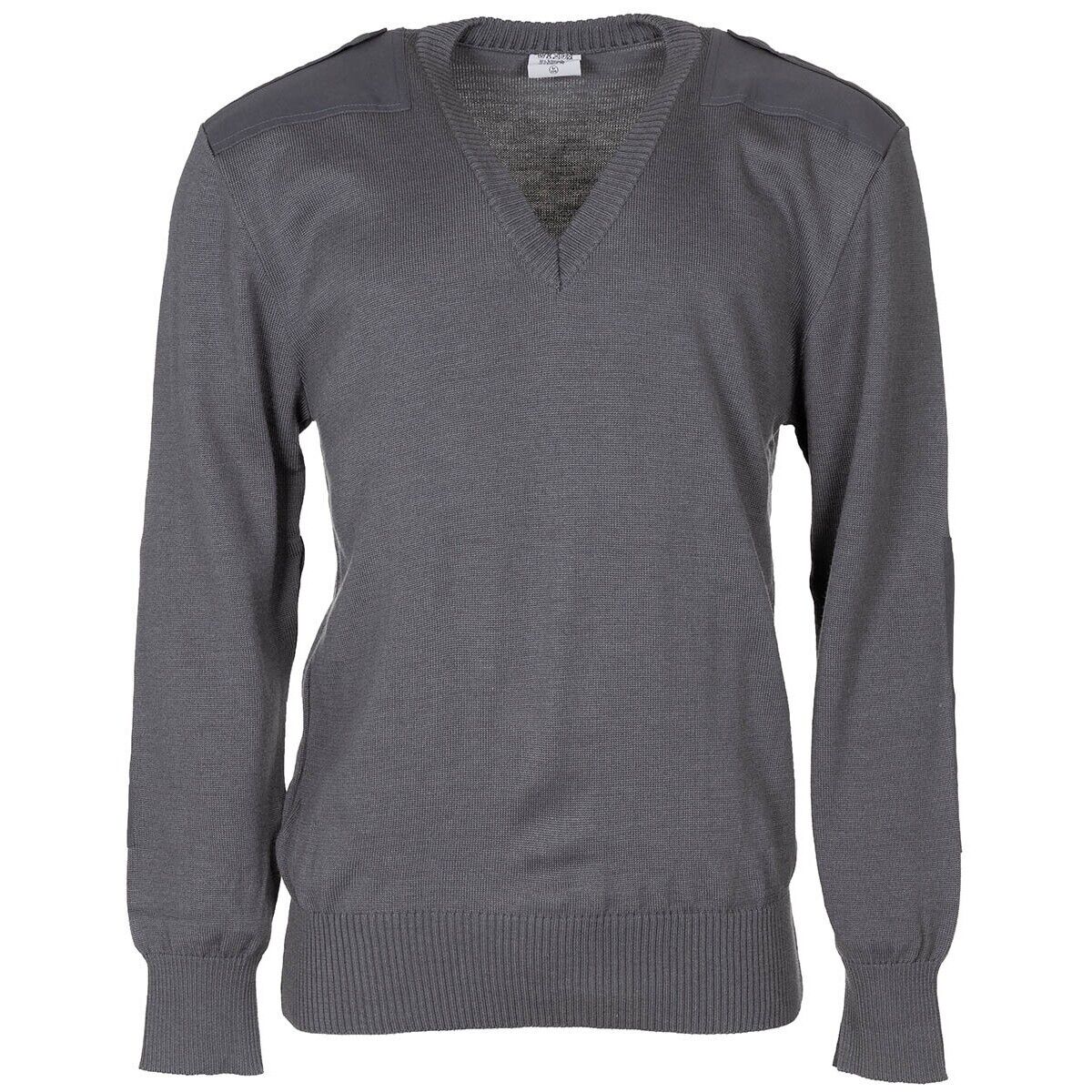 Austrian Army BH V-Pullover Grey Wool Military Surplus Warm Durable Gear