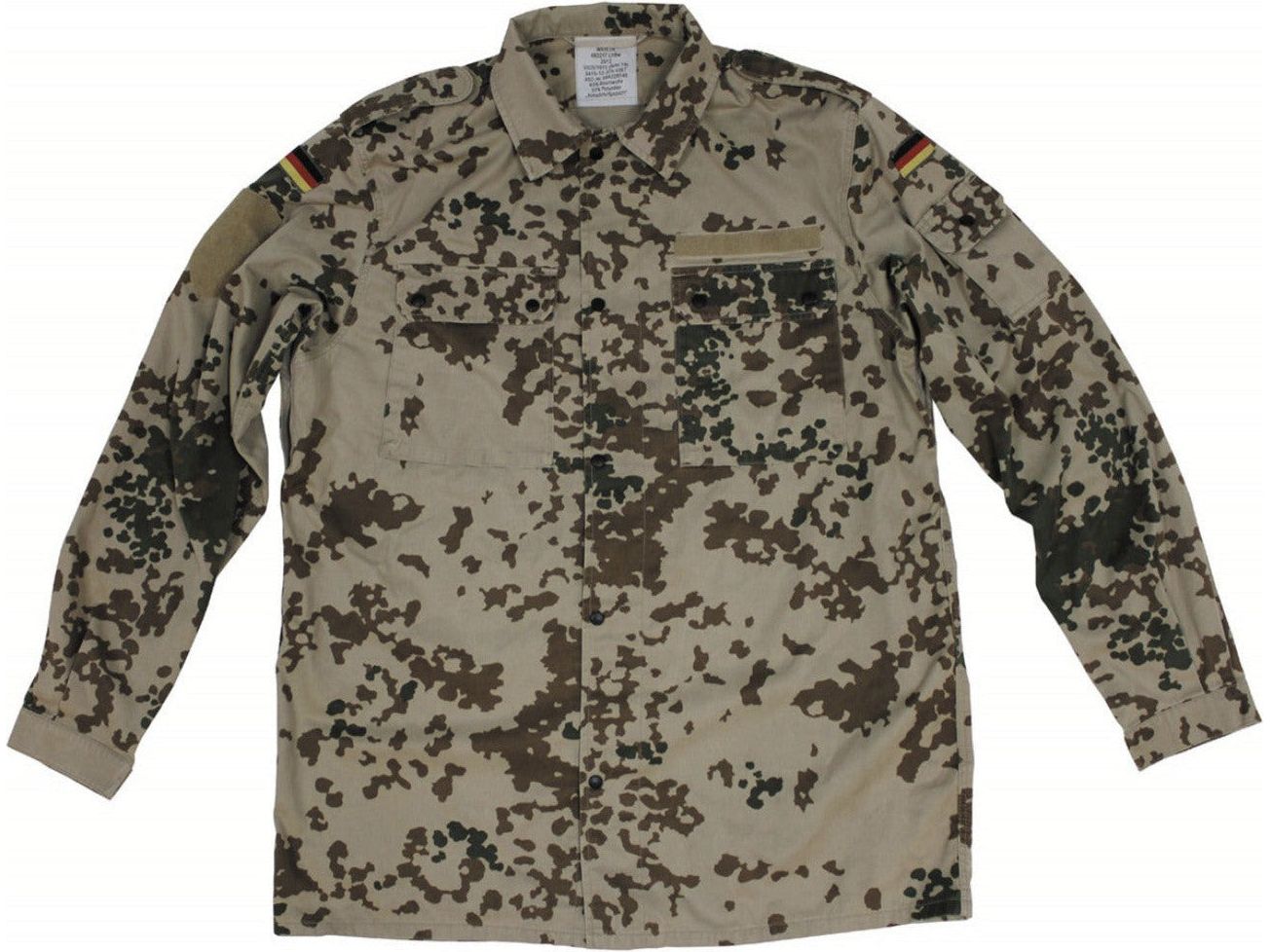 Original German Army Field Jacket Desert Tropic Combat Bundeswehr Camo Used