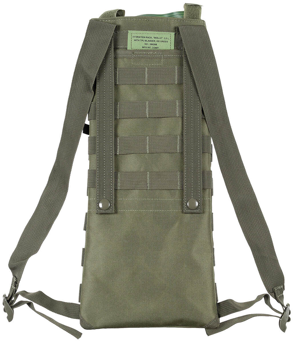 Hydration Backpack Hiking Outdoor MOLLE 2,5L With TPU Bladder OD Green