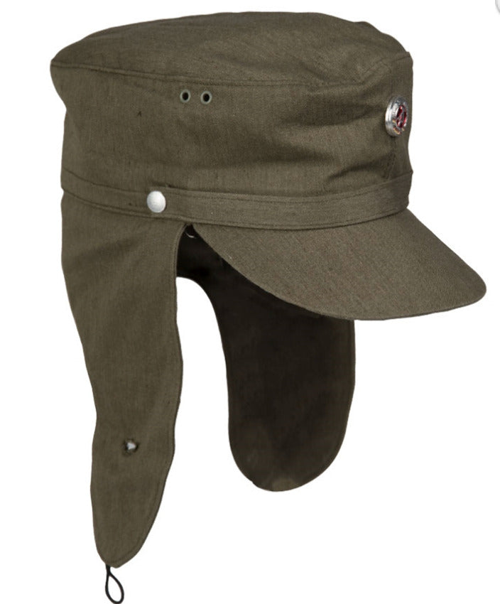 Original East German Army German Mountain Troop Hat with Cockad – Used