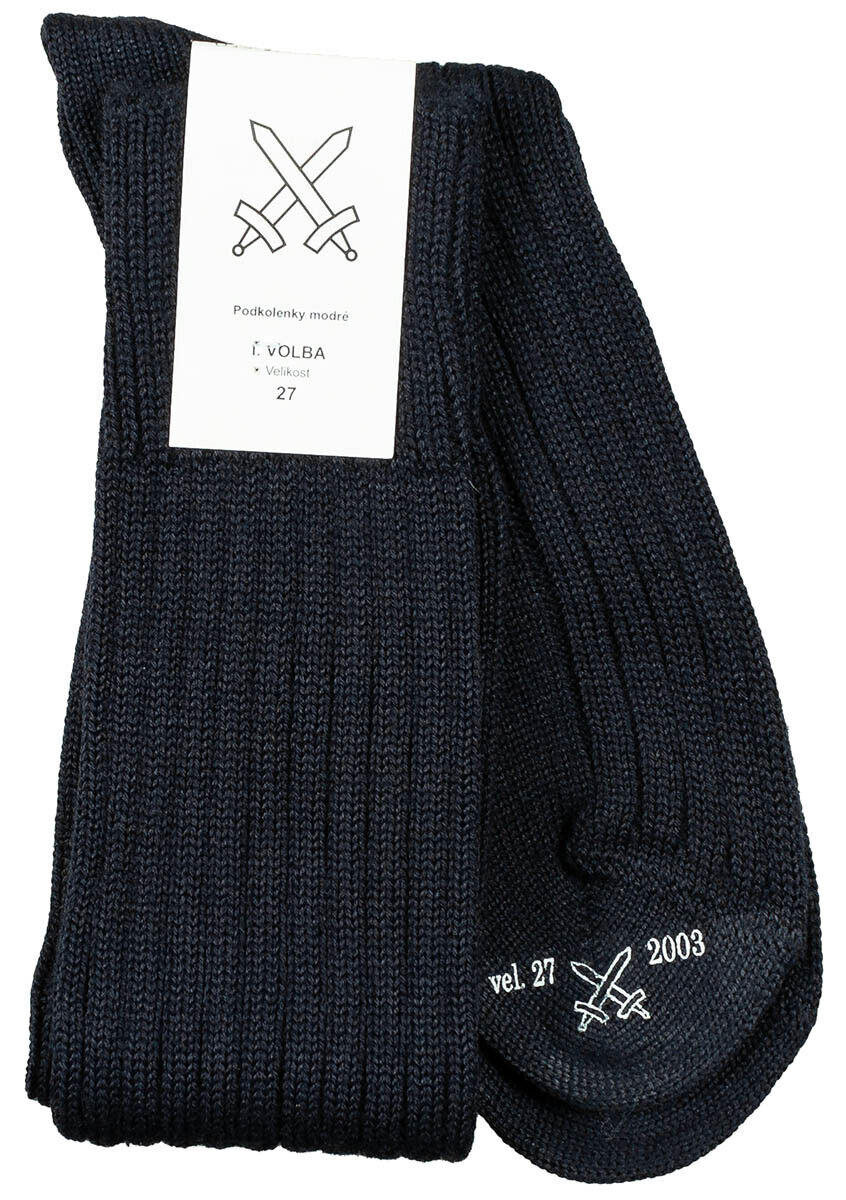 Original Czech Army Knee Socks Winter Blue – Like New