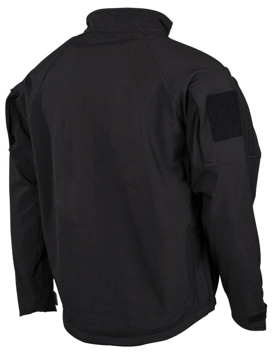 Liberty Windproof Waterproof Soft Shell Jacket Men's Army Military Combat Black