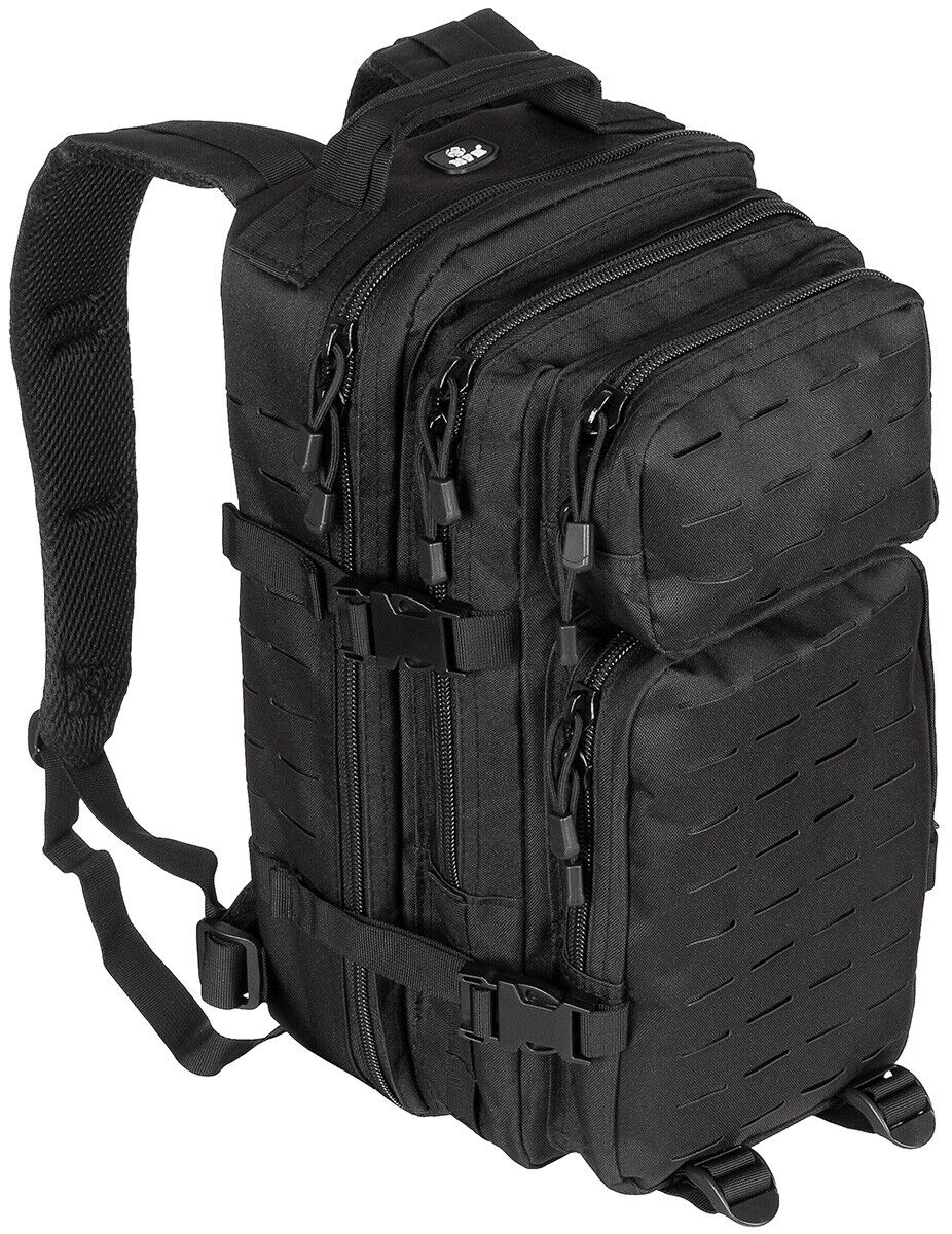 US Backpack Assault I LASER 30L Tactical Military Black MFH Army