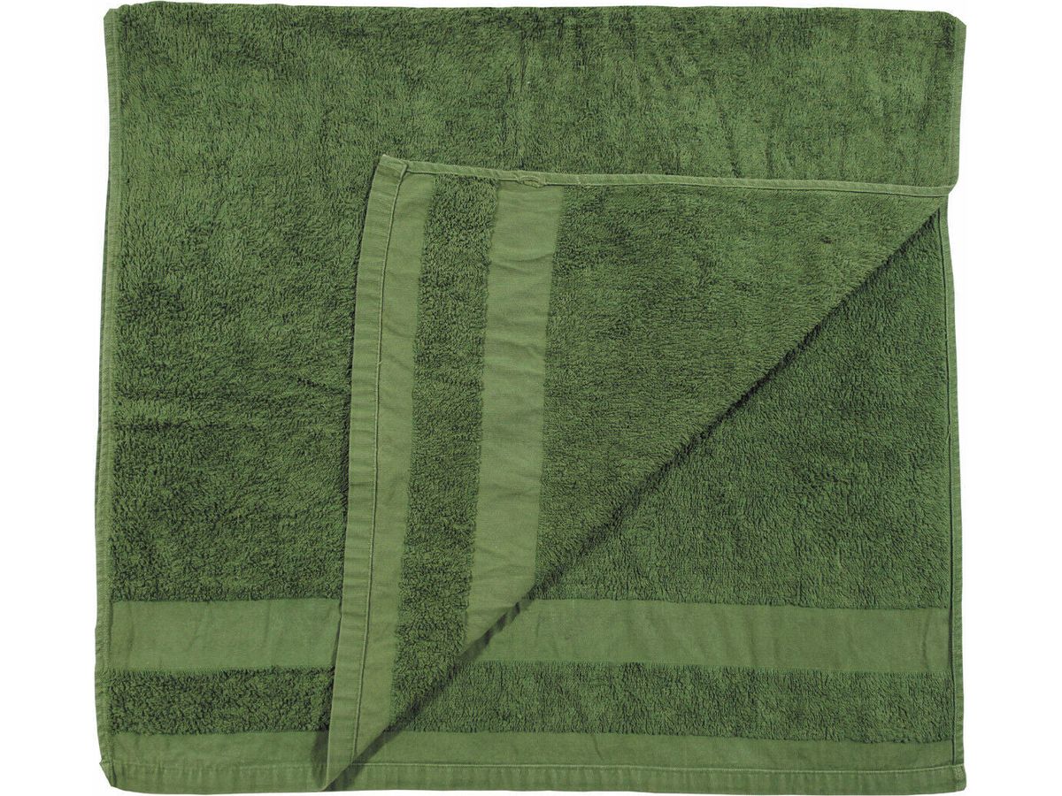 Original British Army Military Towel OD Green Used 110x60cm Anti-microbial