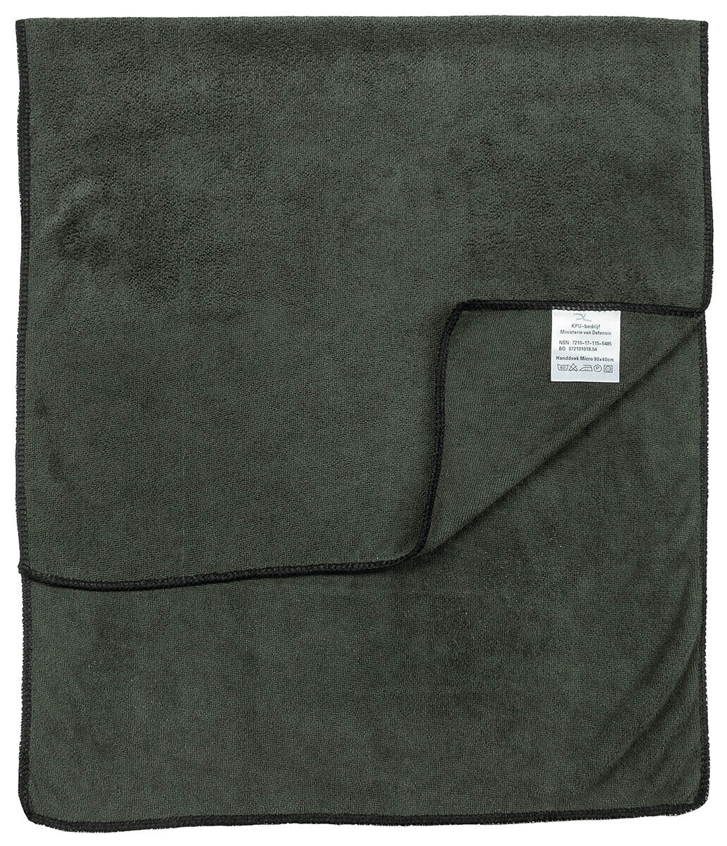 Original Dutch Army Towel Microfibre Green – Used
