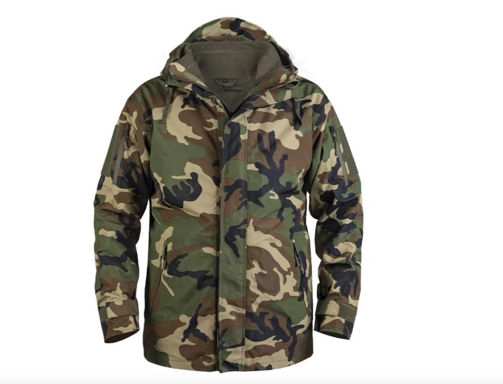 Mil-Tec Wet Weather Jacket W/fleece Liner Gen.ii Woodland