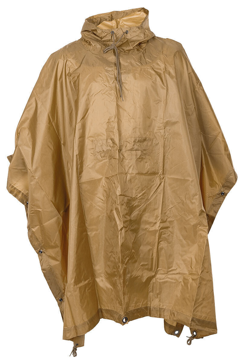 MFH ripstop poncho, coyote tan
